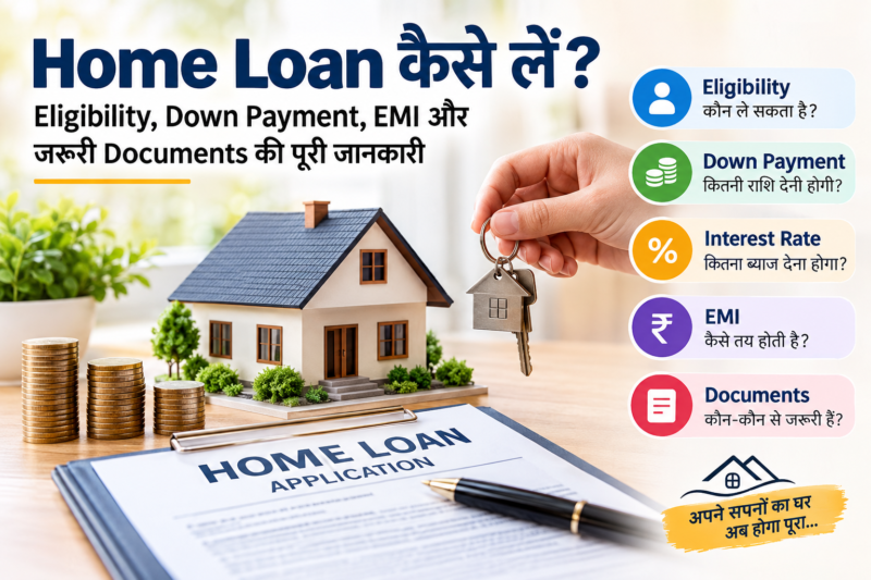 Home Loan कैसे लें? Eligibility, Down Payment, EMI और जरूरी Documents